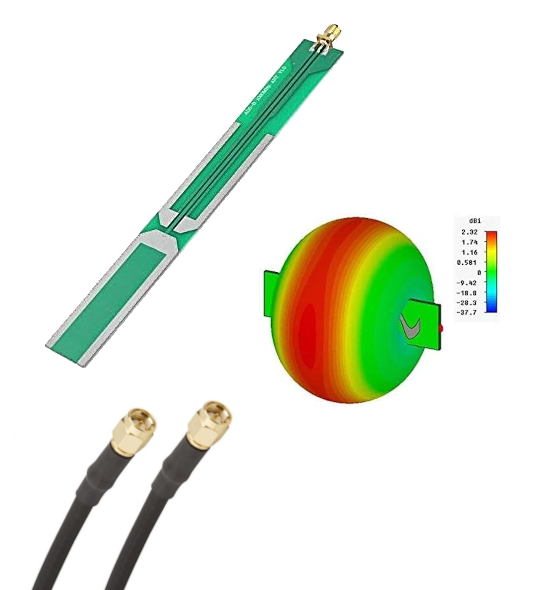 Airplanes.Live 1090 PCB antenna w/ 2M of LMR195